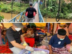 Lewati Jembatan Terjal, Perhimpunan Dokter Sulsel Sebar Logistik dan Obati Korban Gempa