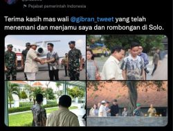 Usai Jamuan putra Presiden Joko Widodo di Solo, Prabowo Subianto dan Gibran Saling Berbalas di Twitter
