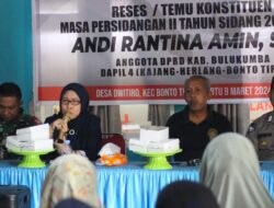 Andi Rantina Amin Anggota DPRD Bulukumba Gelar Reses di Desa Dwitiro
